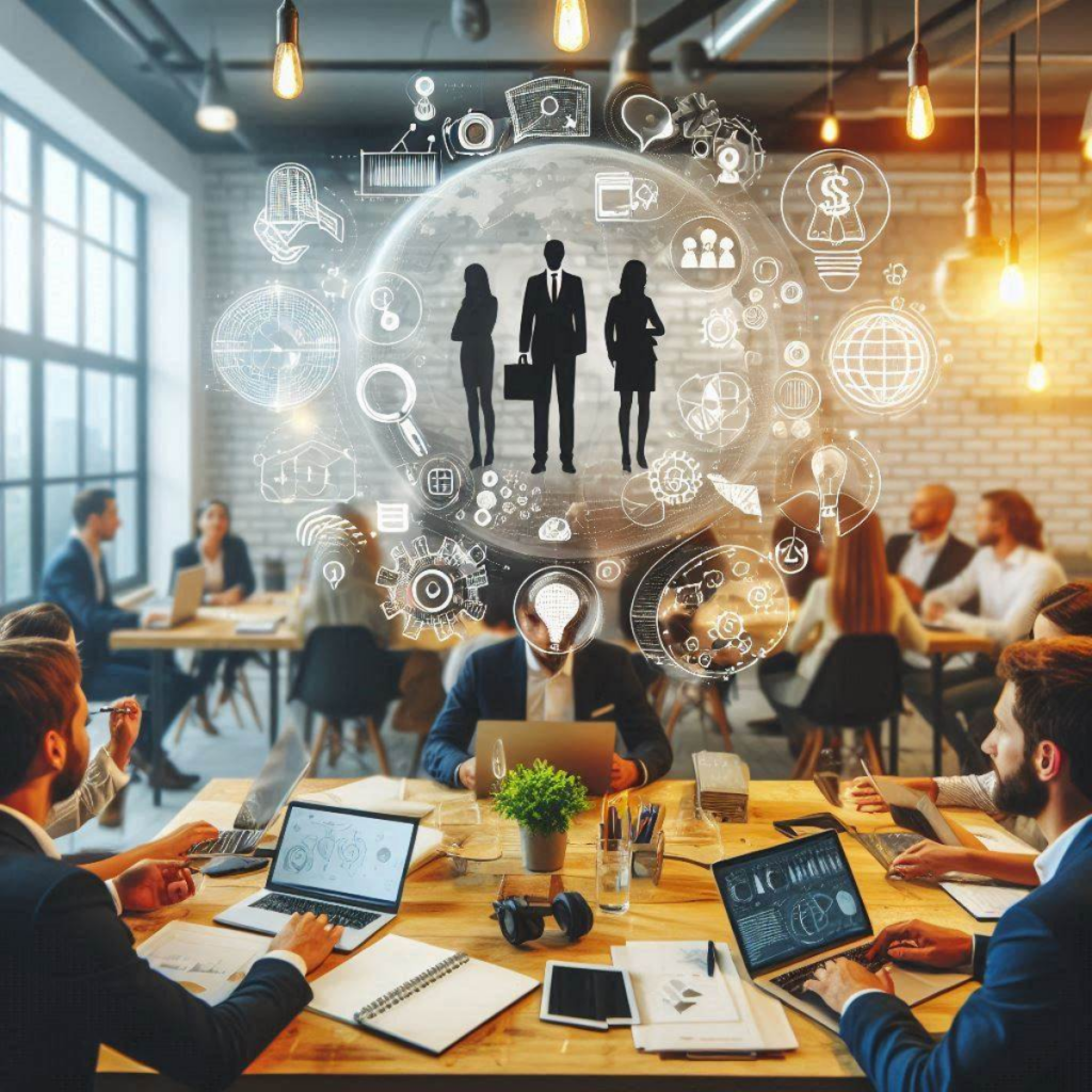 Participants profitant des événements de réseautage, ateliers et services de qualité dans un espace coworking.